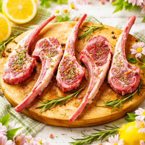 홍언니고기 양갈비 프렌치랙 500g (호주산 캠핑 램)